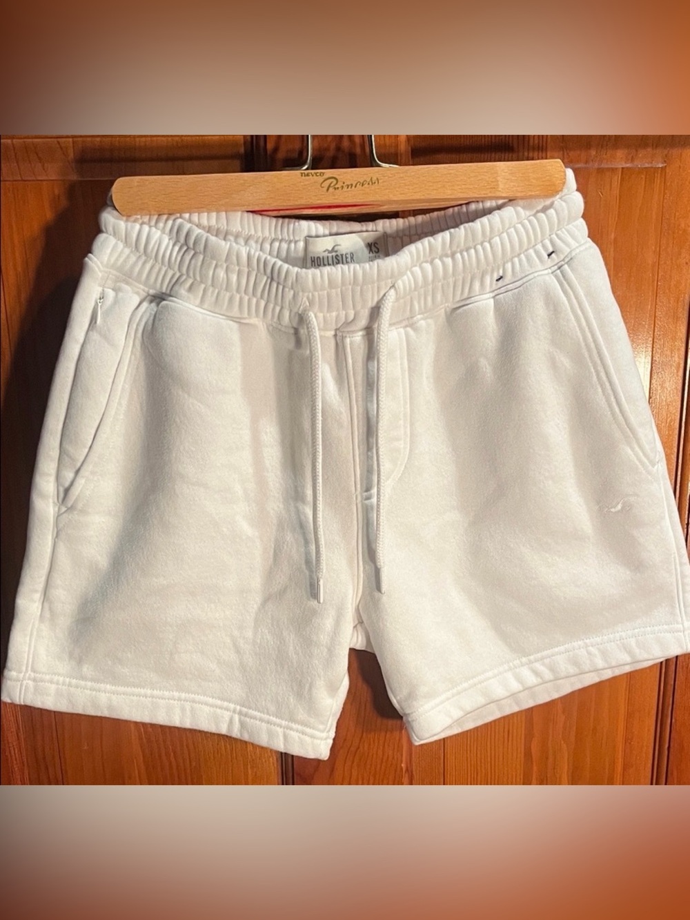 Hollister Women's White Sweat Shorts XS